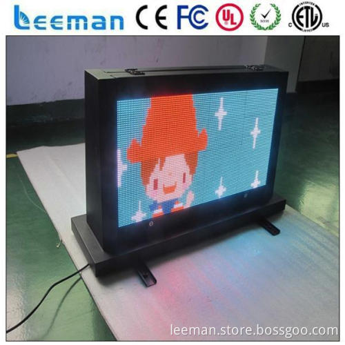 led display panel taxi top ads led signs